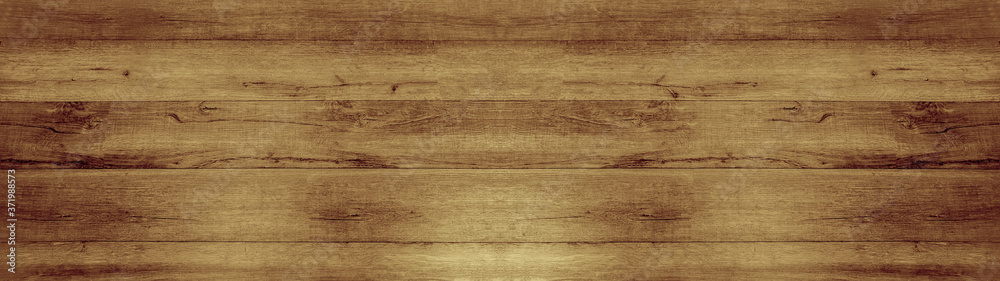 Fototapeta premium old brown rustic light bright wooden texture - wood background panorama banner long 