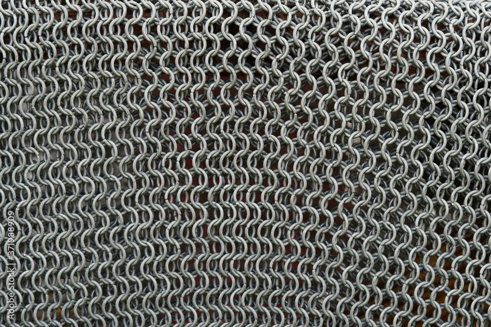 Texture of antique chain mail. Ornament, armour. Close-up Texture of antique chain mail. Ornament, armour. Close-up