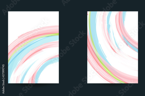 set of abstract watercolor backgrounds