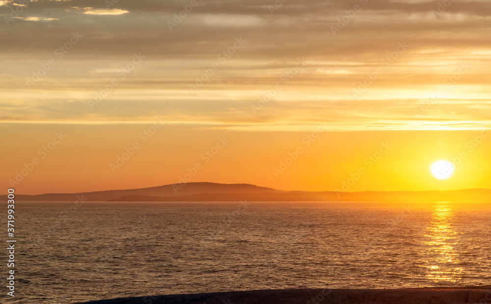Sunset in Peggy's Cove, Nova Scotia