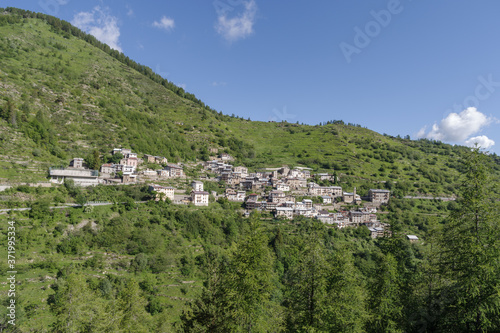 Piaggia ancient village in Ligurian Alps. Municipality of Briga Alta, Province of Cuneo, Piedmont region, North Western Italy photo