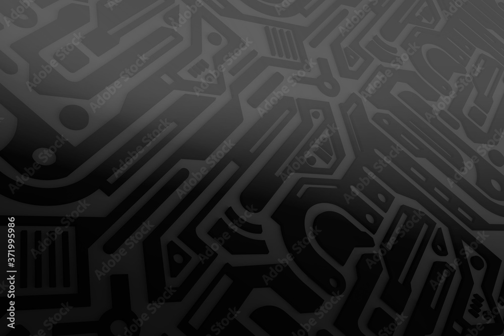Abstract circuit board futuristic technology processing background. Microchip digital illustration. Abstract circuit board futuristic technology processing background. Microchip digital illustration.