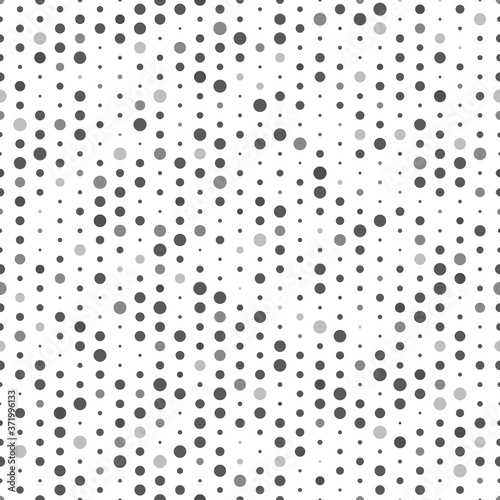black and grey polka dots seamless pattern, background, wallpaper, banner, label, vector design