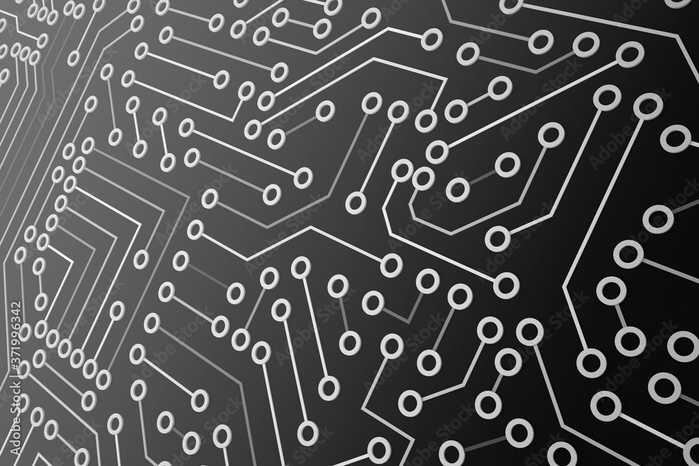 Abstract circuit board futuristic technology processing background. Microchip digital illustration. Abstract circuit board futuristic technology processing background. Microchip digital illustration.