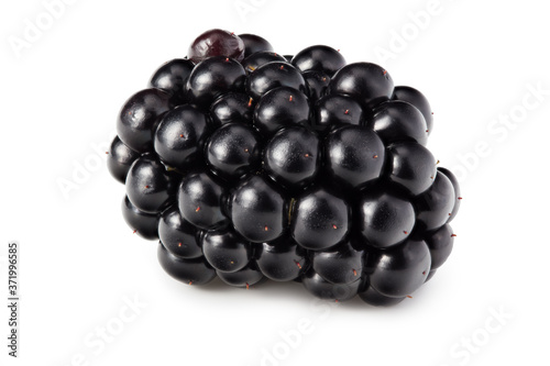 blackberries isolated on white background. healthy background. macro