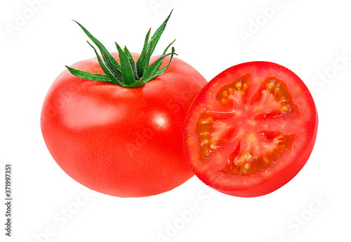 tomato isolated on white background 