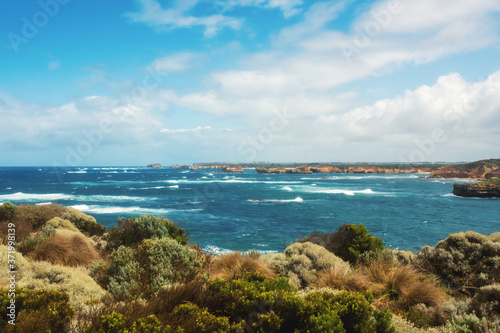 rough coast at the Great Ocean Road Australia © magann