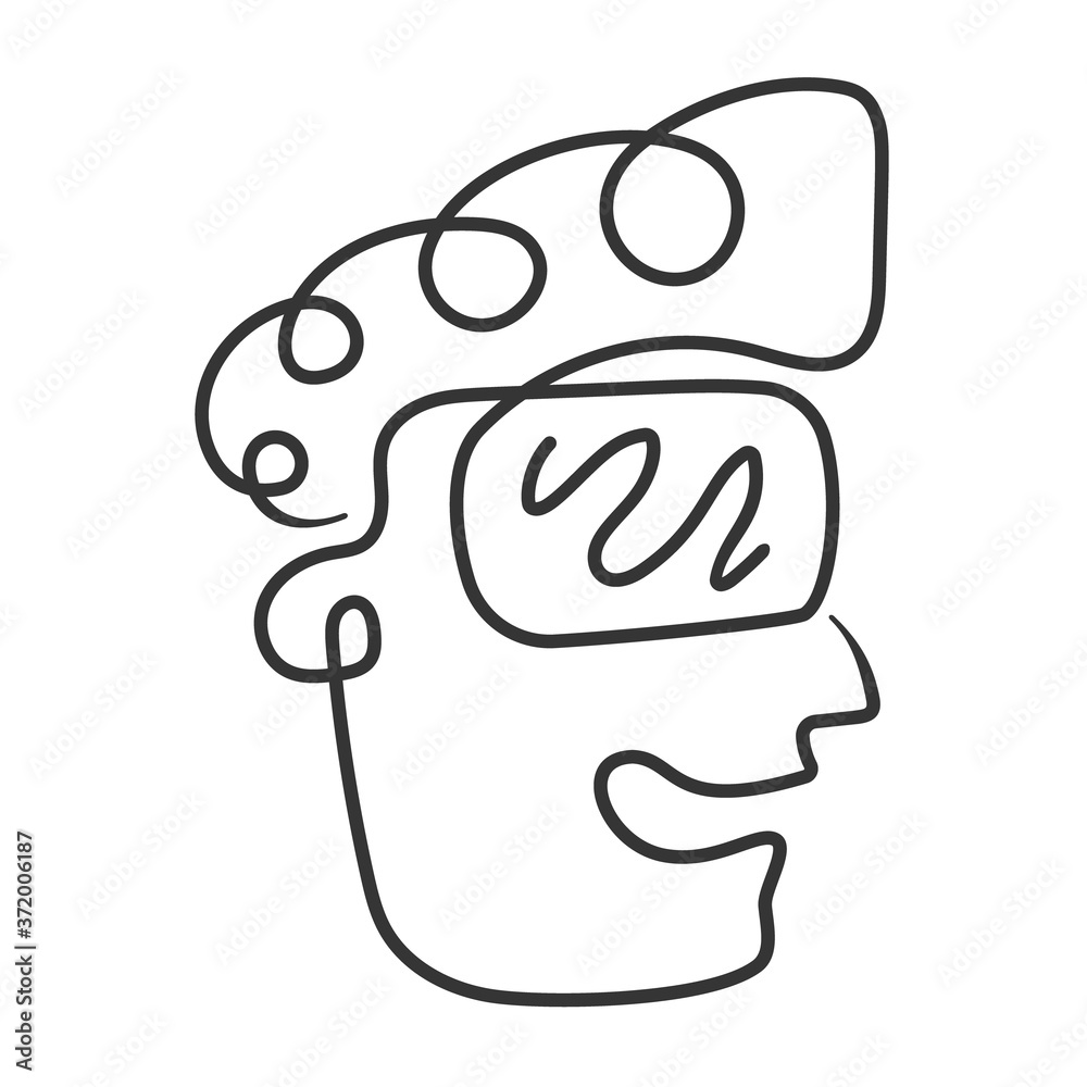 Simple logo of a man in cyber space Simple logo of a man in cyber space
