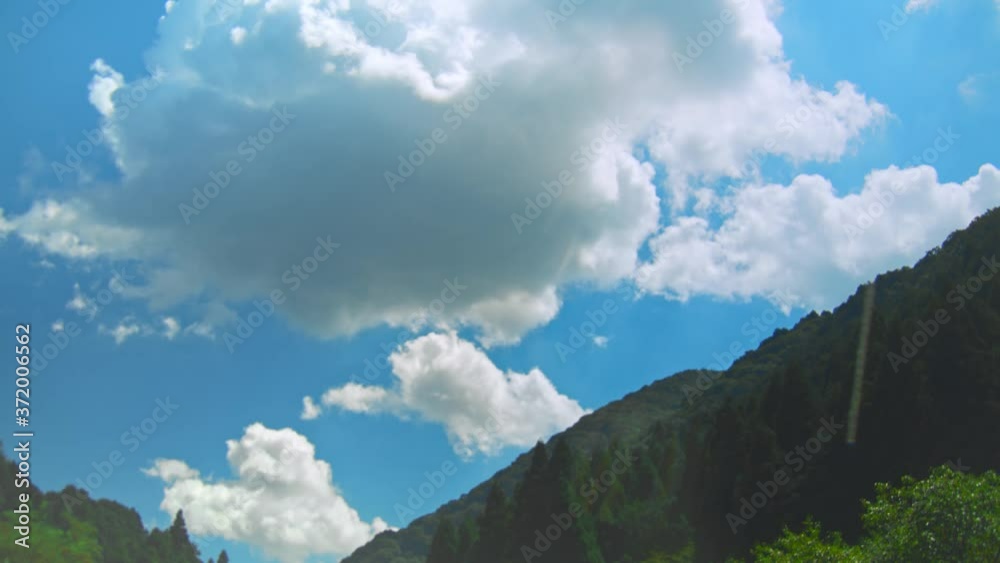 快晴の夏 雲のタイムラプス(8月) 快晴の夏 雲のタイムラプス(8月)