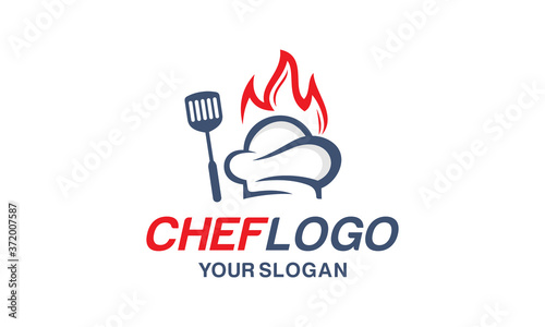 Chef hat logo design vector EPS 10