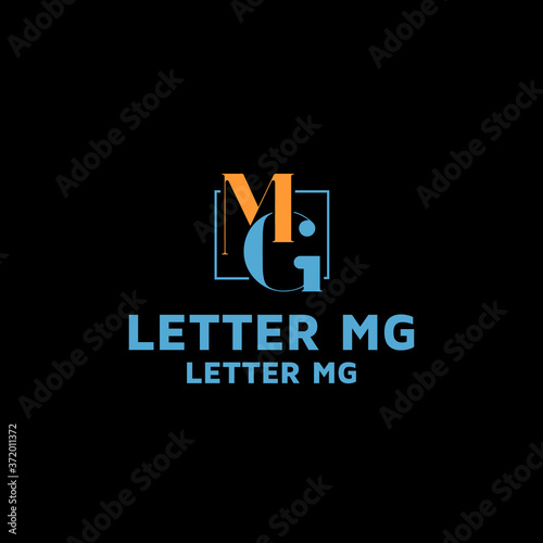 LETTER MG adobe stock logo design template idea and inspiration