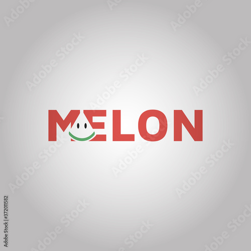 Melon Vector adobe stock logo design template idea