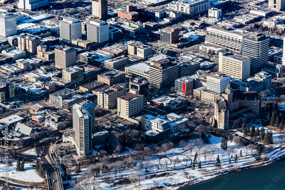 Obraz premium Downtown Aerial