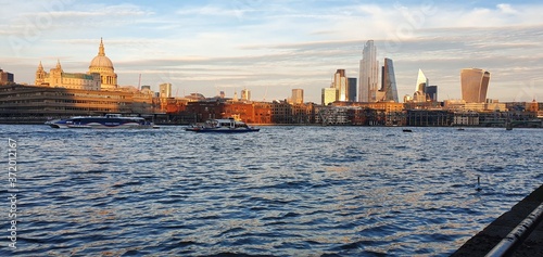 The River Thames, London, England. photo