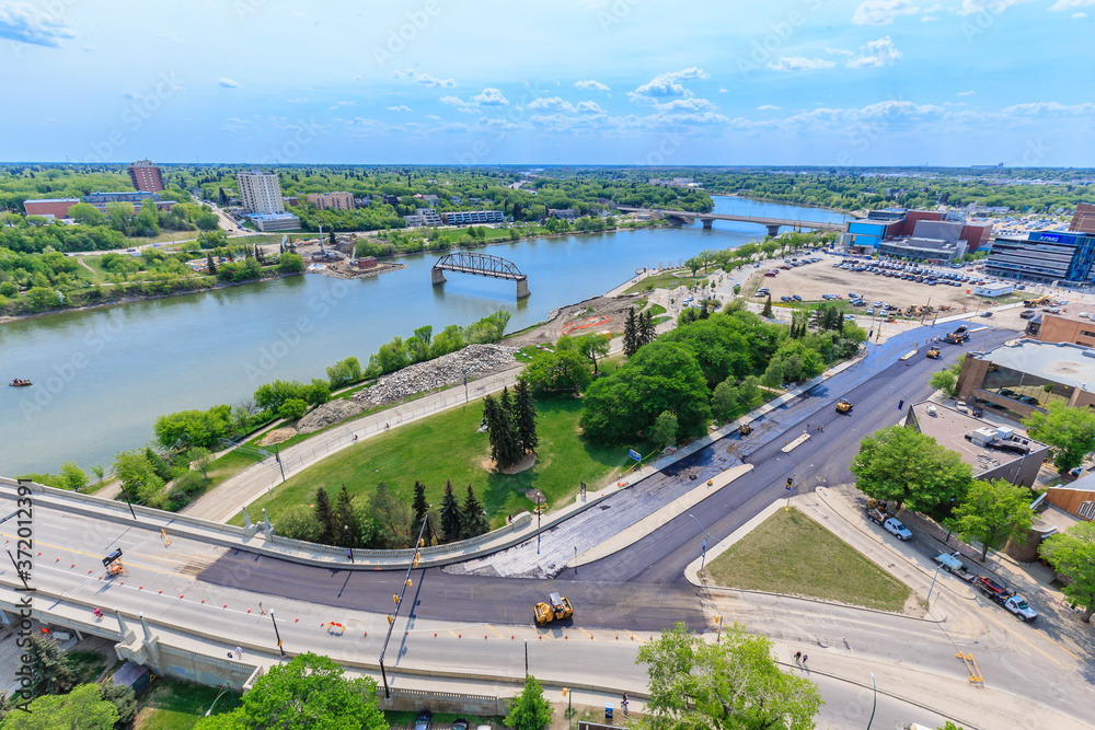 Fototapeta premium Downtown Aerial