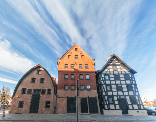 Obraz na płótnie Old German granaries. Bydgoszcz Poland w salonie
