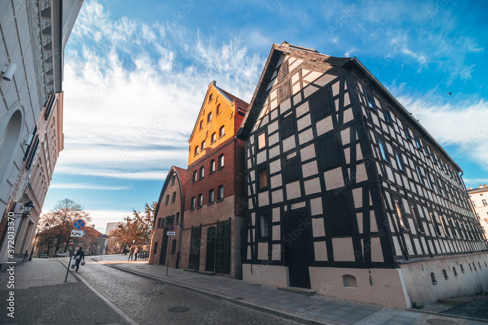 Old German granaries. Bydgoszcz Poland
