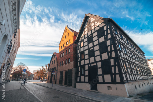 Obraz na płótnie Old German granaries. Bydgoszcz Poland w salonie