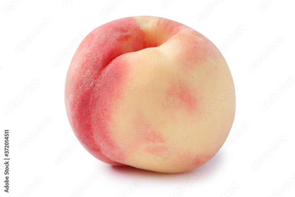 one pink peach isolated on white with peach clipping path one pink peach isolated on white with peach clipping path