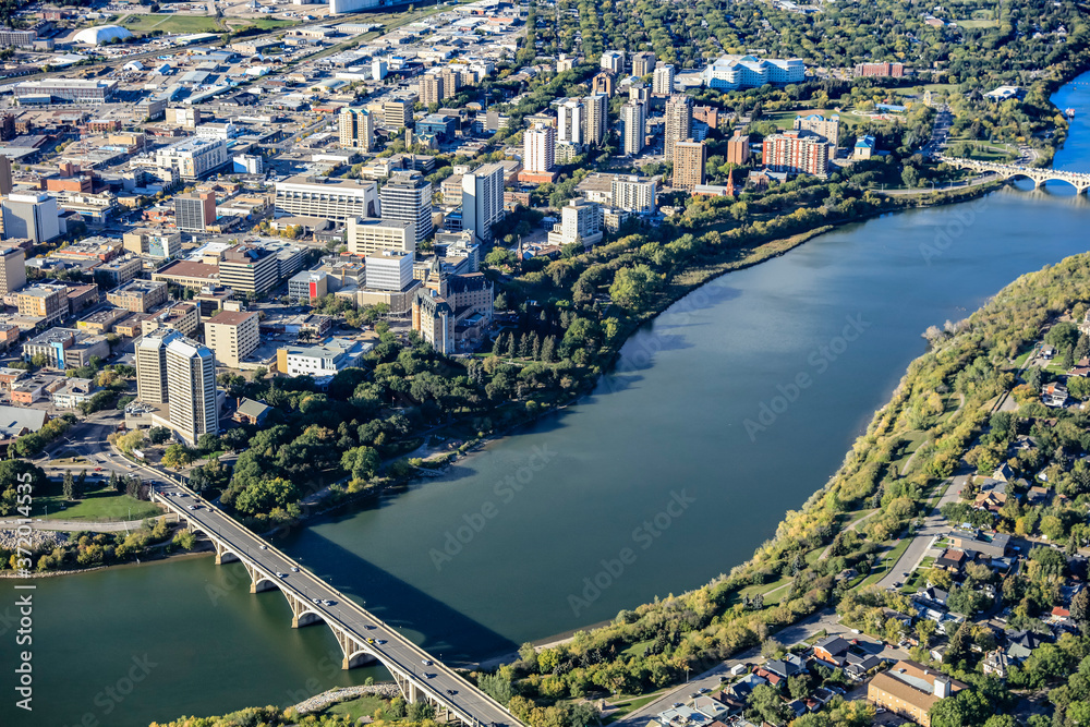 Fototapeta premium Downtown Aerial