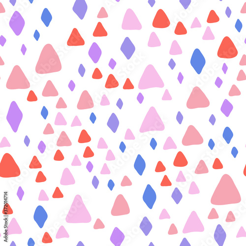 Pink  red  blue  purple Abstract seamless pattern in vintage style. Artistic wallpaper abstract background. Modern graphic element