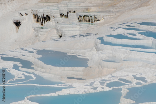 Turkey landscape Hierapolis Nature Pamukkale Blue