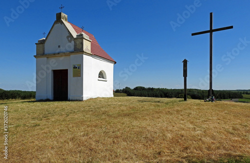 Roman Catholic chapel dedicated to Saint Florian erected on a hill in 1864 in the village of Goniądz in Podlasie, Poland