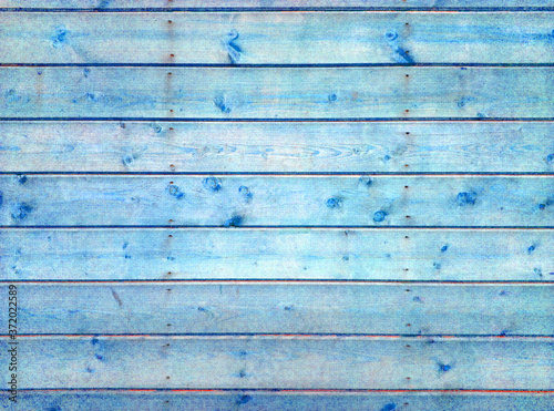 Background from wooden boards for design wooden texture blue boards nailed