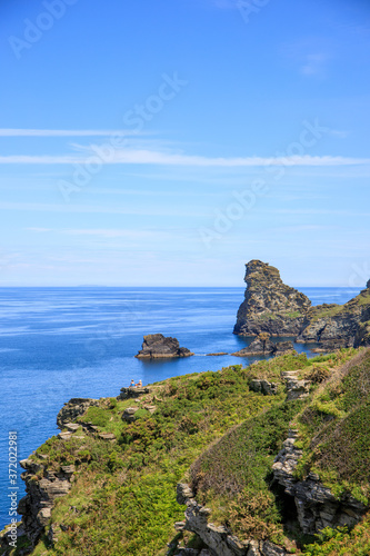 Coastal footpath east of Tintagel, Cornwall