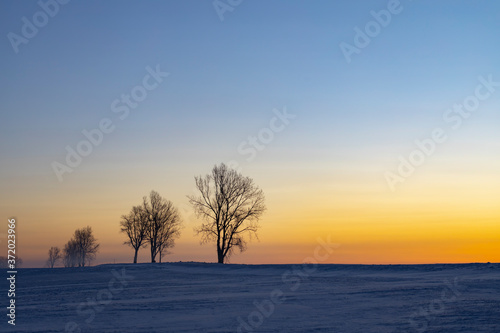 Sunrise near Hight Tatras in winter time, Slovakia © Richard Semik