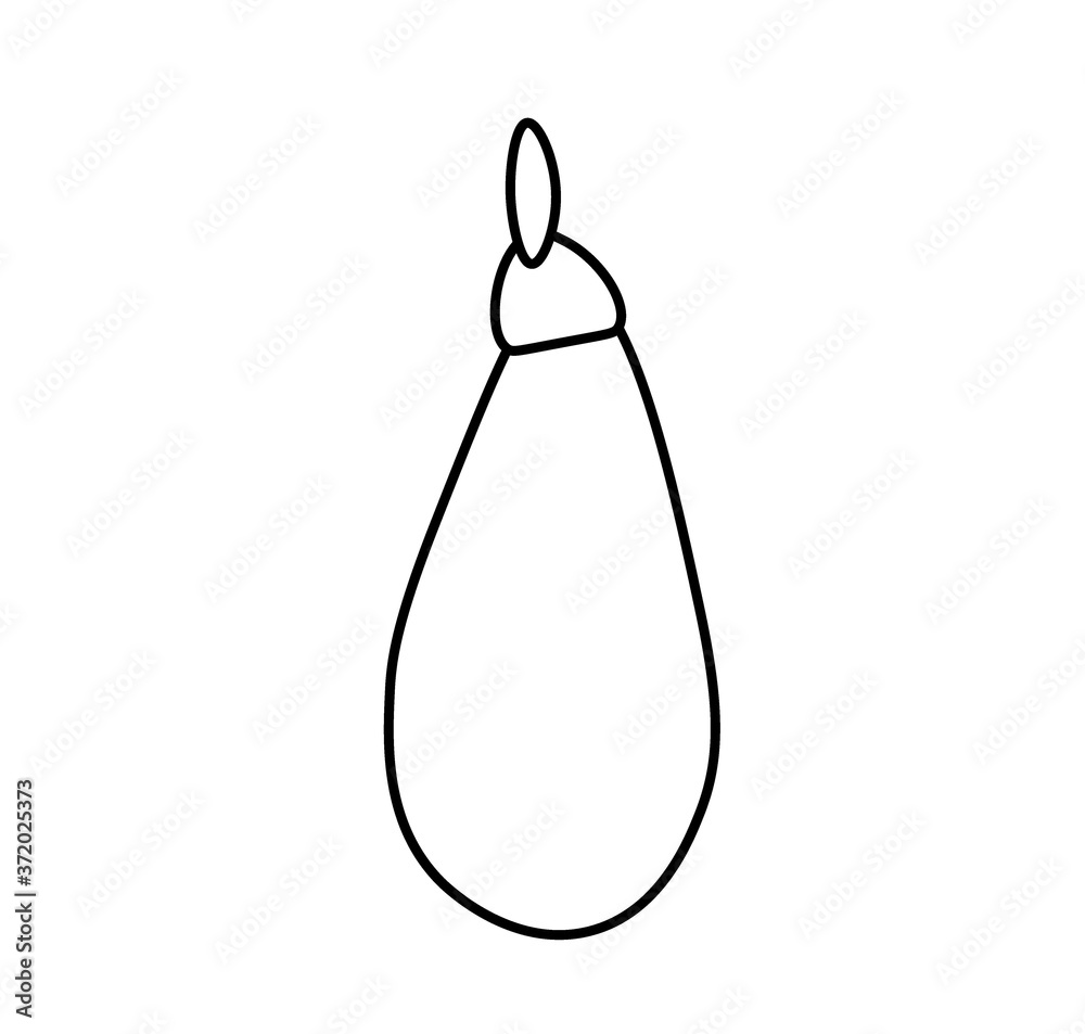 Vector eggplant with a black line. Simple food and cooking illustration in doodle style on a white isolated background hand drawn. Design for social networks,web,advertising,banners,menus,recipes. Vector eggplant with a black line. Simple food and cooking illustration in doodle style on a white isolated background hand drawn. Design for social networks,web,advertising,banners,menus,recipes.