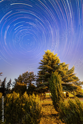 Startrails - northern star.