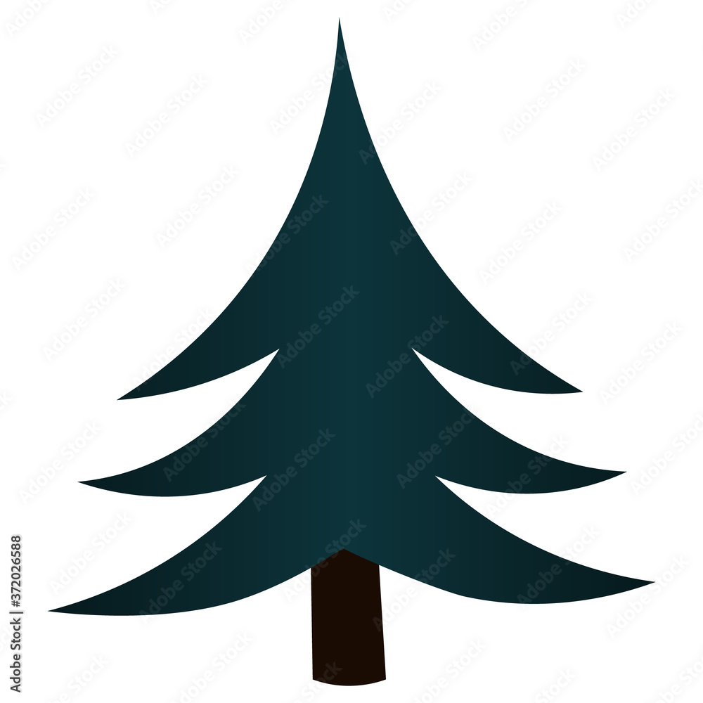 Christmas tree. Coniferous tree. Fir. Flat style. Colored vector illustration. Isolated white background. Idea for web design. Lush vegetation. An evergreen plant. Back to nature.
Christmas tree. Coniferous tree. Fir. Flat style. Colored vector illustration. Isolated white background. Idea for web design. Lush vegetation. An evergreen plant. Back to nature.