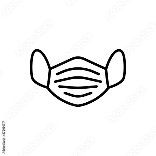 Mouth Mask icon vector. Medical mask protection flat illustration collection symbol for design, Web design, Infographics, UI, Business and more.