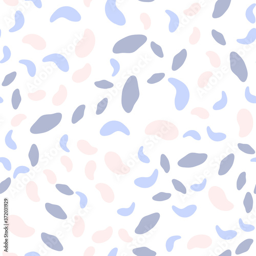 Vector seamless pattern with geometric brush strokes elements. Memphis geometric outline trendy modern style. 