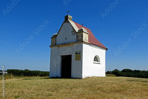 Roman Catholic chapel dedicated to Saint Florian erected on a hill in 1864 in the village of Goniądz in Podlasie, Poland