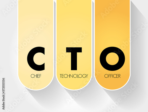 CTO - Chief Technology Officer acronym, business concept background