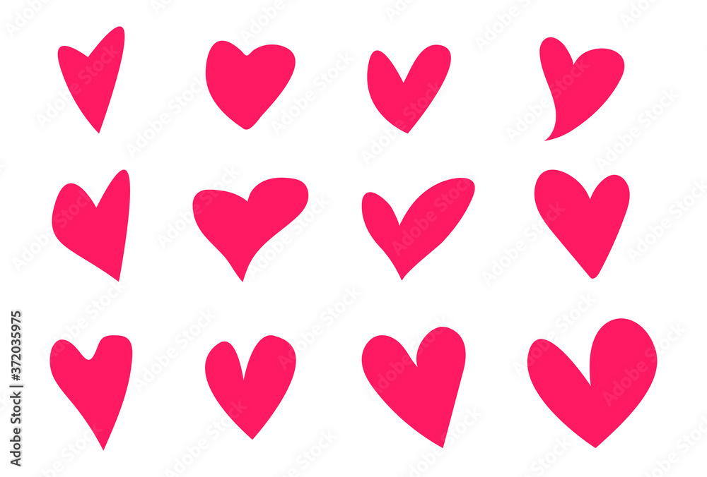 Hearts icons set. Vector EPS10 Hearts icons set. Vector EPS10