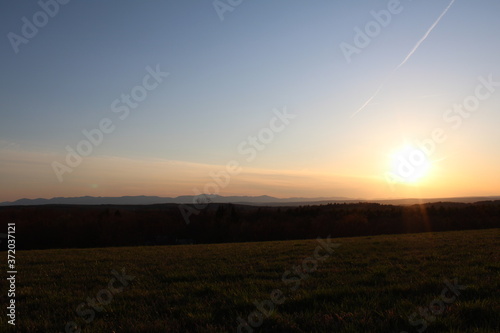 sunset over the field © Ethan