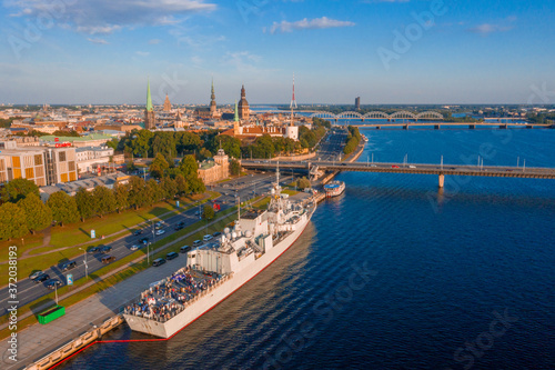 Photo Beautiful view of the Royal Canadian Navy siblings on board HMCS Toronto / NCSM Toronto in Riga, Latvia