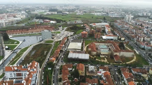 Aveiro. The Venice of Portugal. Aerial Drone Footage