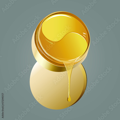 Cosmetic product for skin, patches under the eye