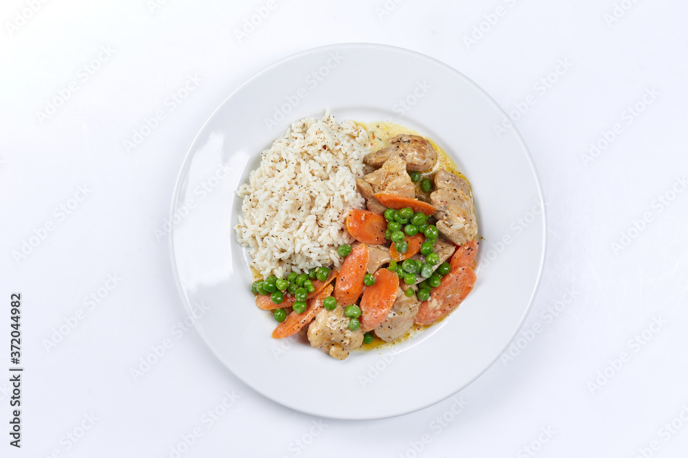 rice with meat and vegetables rice with meat and vegetables