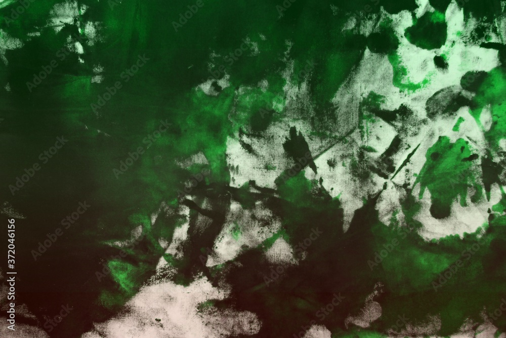 creative grunge green randomly painted canvas, fabric with color paint spots and blots texture for any purposes. creative grunge green randomly painted canvas, fabric with color paint spots and blots texture for any purposes.