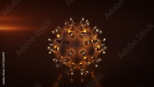 Metalic ball with edison st...
