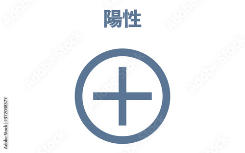 検査で陽性が出たイラスト