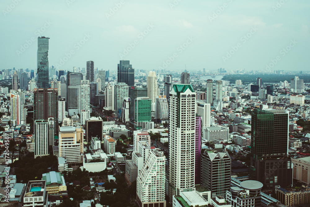 Naklejka premium cityscape of a big city, architecture