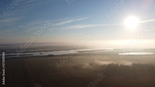 Sunlight over Fields in Denmark