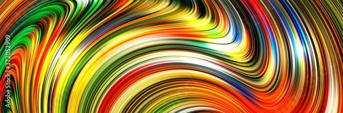 Modern Fluid Colorful and bright swirl 3d shape design background. Liquid dynamic gradient waves