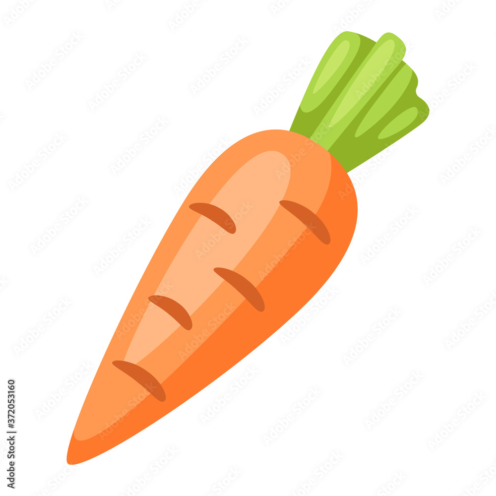 Illustration of stylized carrot. Illustration of stylized carrot.